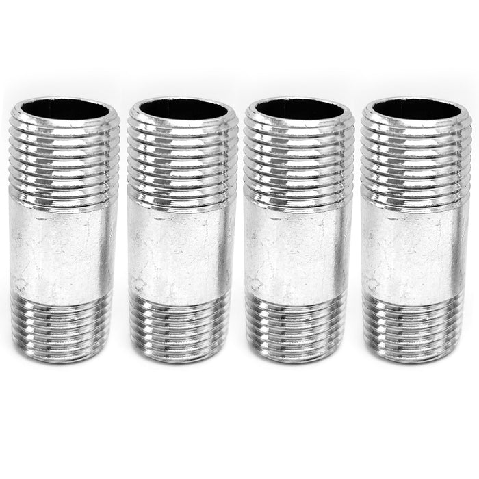 4pc Steel Nipple Connector Male Threaded 3/4" x 1 7/8" Long Pipe Fittings Repair