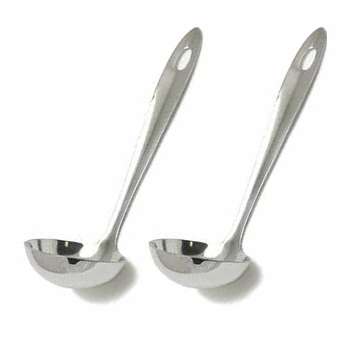 2 Stainless Steel Serving Ladle Spoon Cooking Utensil Kitchen Tool Heavy Gauge