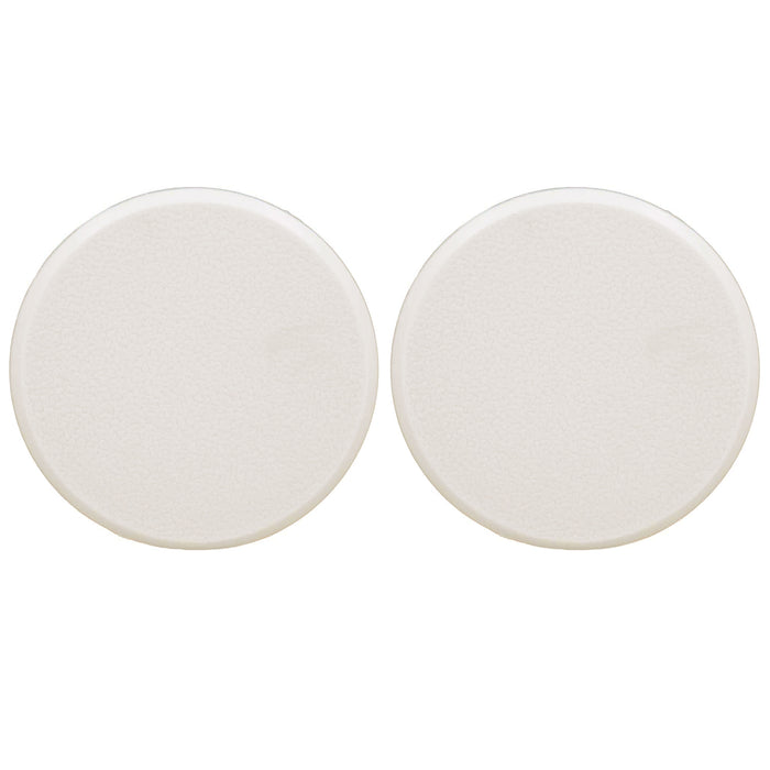 2 Pc Door Knob Self Adhesive Protector 3" Drywall Wall Shield Round Off White