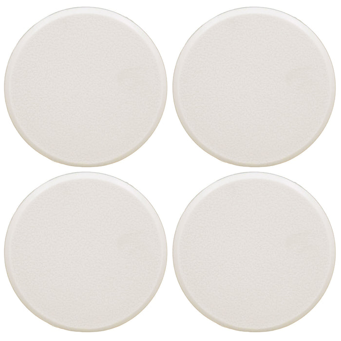4 Wall Protector Door Knob Prevent Drywall Holes Dings Off White 3" Round Shield