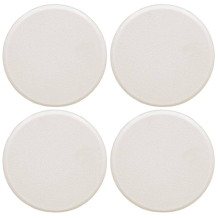 4 Wall Protector Door Knob Prevent Drywall Holes Dings Off White 3" Round Shield