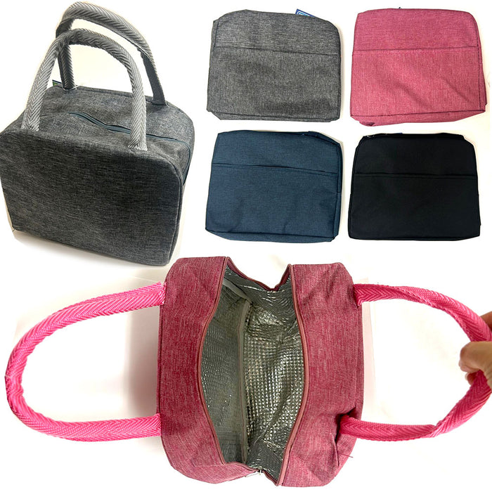 2 Pk Insulated Lunch Bag Cooler Lunchbox BPA Free Work School Men Women Kids