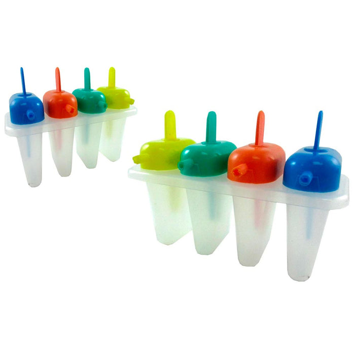 2 Pack Ice Pop Popsicle Mold Maker Frozen Dessert Treats Refreshing Pops DIY New