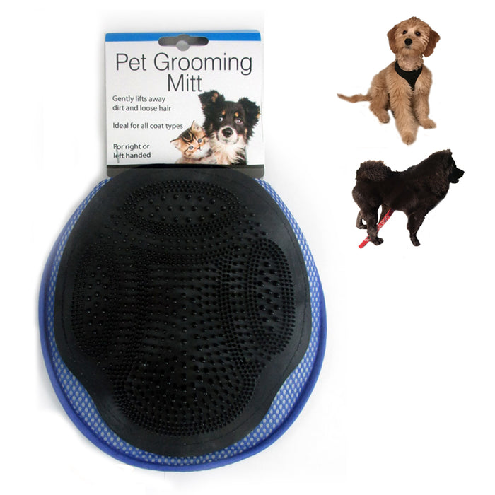 Pet Grooming Brush Mitt Glove Deshedding Dog Cat Hair Remover Message Shedding