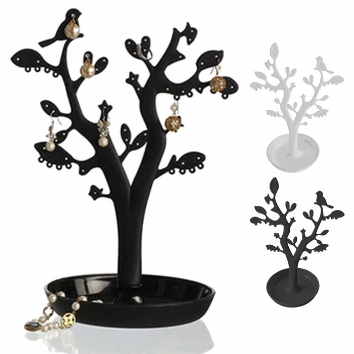 1 Pc Bird Jewelry Tree Stand Holder Organizer Display Earrings Necklace Rings
