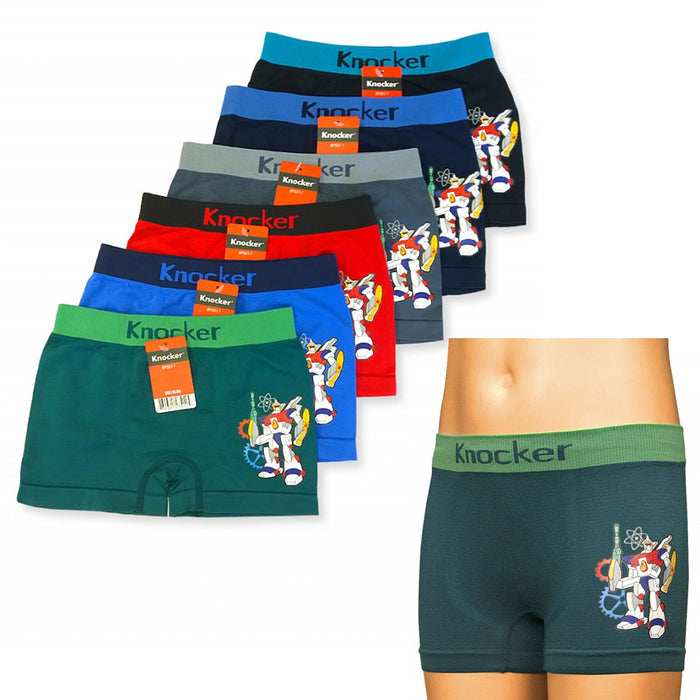 2 Pc Knocker Boys Boxer Shorts Seamless Transformer Spandex Kids Soft Underwear