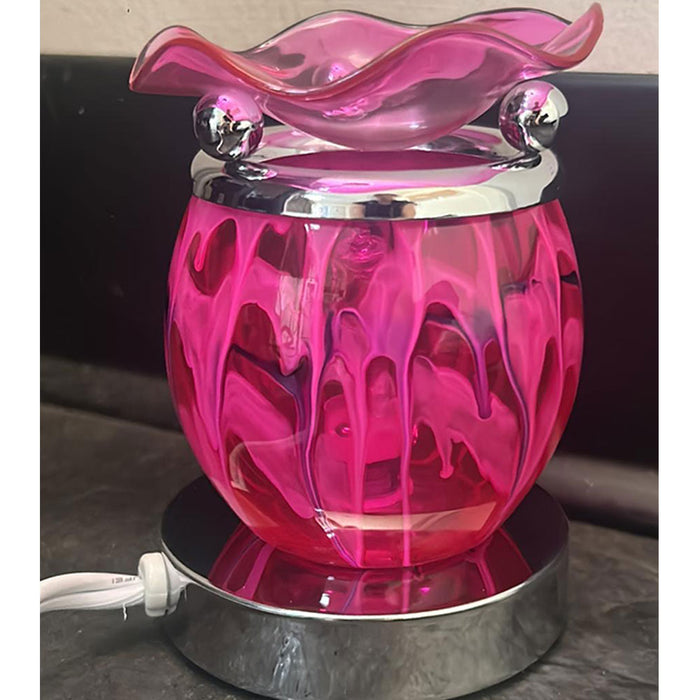 Pink Electric Lamp Scented Oil Warmer Tart Wax Burner Bulb Fragrance Diffusers