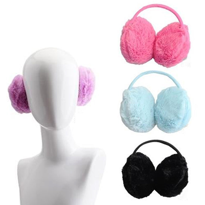 1 Pc Womens Faux Fur Fluffy Ear Muffs Warmer Plush Band Earmuffs Earlap Winter