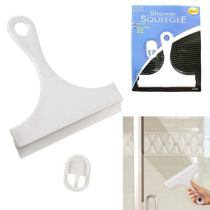 1 Pc Window Shower Squeegee Scraper Wiper Hanging Hook Surface Cleaner Blade