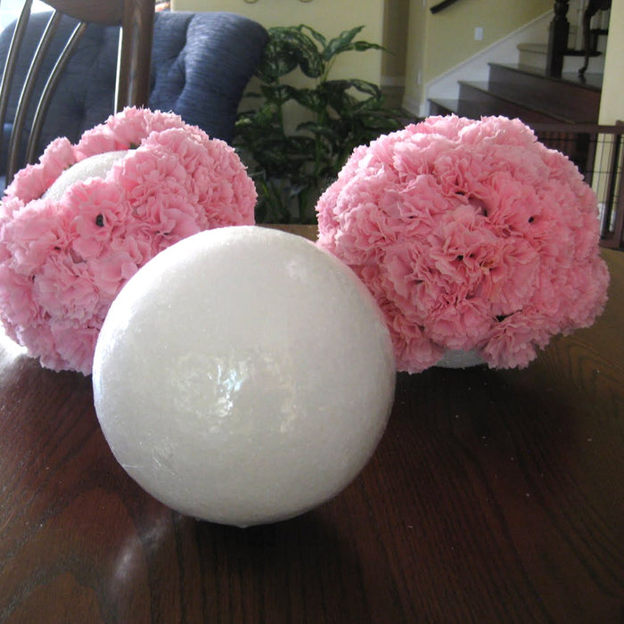 2 Foam Balls 6" School Christmas Arts Crafts Modeling Smooth Polystyrene !