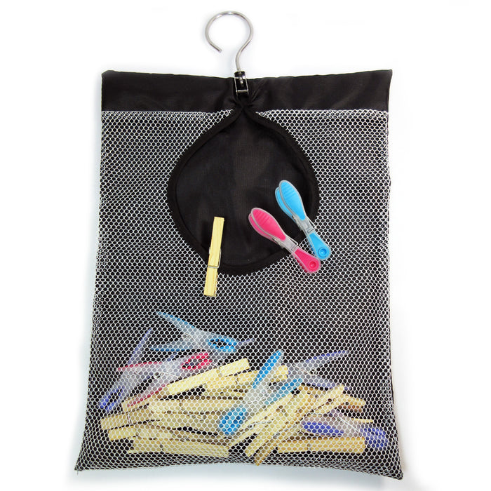 Clothespins Peg Bag Holder Storage Household Laundry Organizer Clothes Pin 11X18