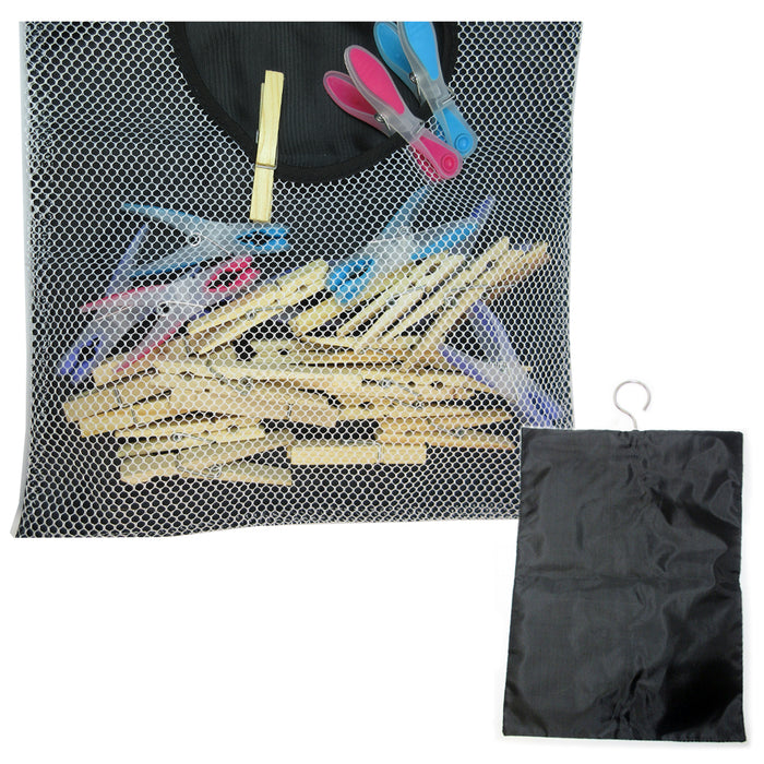 Clothespins Peg Bag Holder Storage Household Laundry Organizer Clothes Pin 11X18