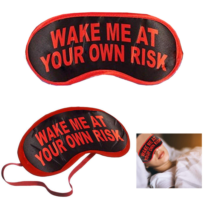 2 Pc Sleeping Eye Mask Silk Blindfold Cover Shade Rest Sleep Aid Funny Gag Gift