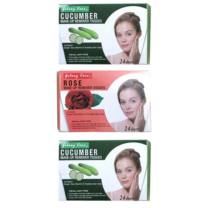 72 Make Up Remover Deep Cleansing Wipes Tissue Pad Cloth Face Eye Towelettes 3Pk
