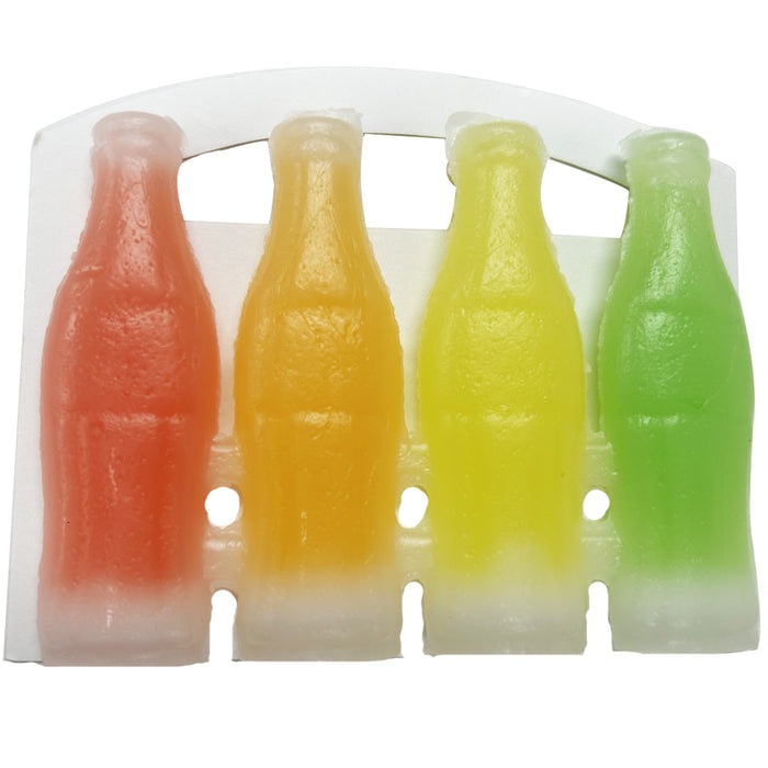 4 Nik-L-Nip Mini Drinks 1.39oz Wax Bottles Candy Drink Cherry Orange Lemon Lime