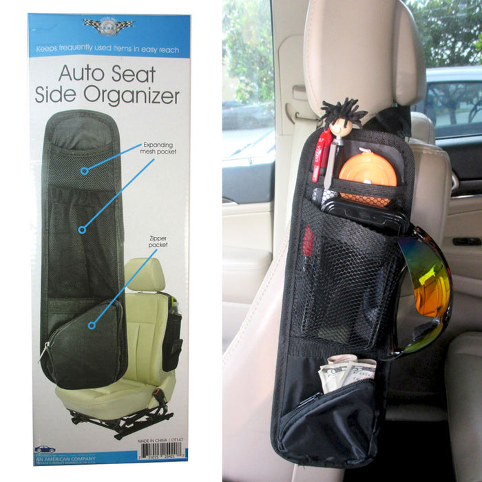 Car Seat Front Side Holder Organizer Storage Hanger Caddy Auto Car Min —  AllTopBargains