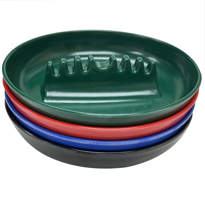 2 Melamine Ashtrays Cigarette Cigar Ashes Holder Round 7" Ash Tray Home Bar Asst