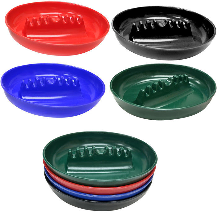 2 Melamine Ashtrays Cigarette Cigar Ashes Holder Round 7" Ash Tray Home Bar Asst