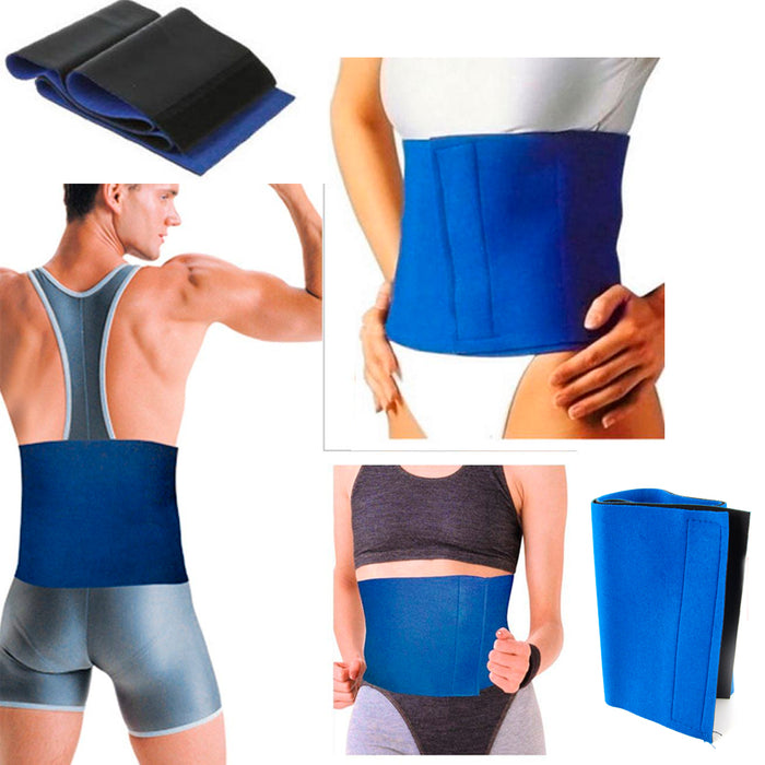 2 Pc Sweat Waist Trimmer Wrap Slimming Fat Burn Weight Loss Hot Body W —  AllTopBargains