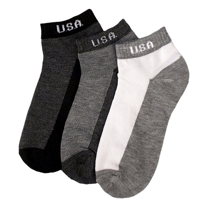 6 Pairs Men's Athletic Running Hiking Socks Ankle Socks Low Cut Sports Size 9-11