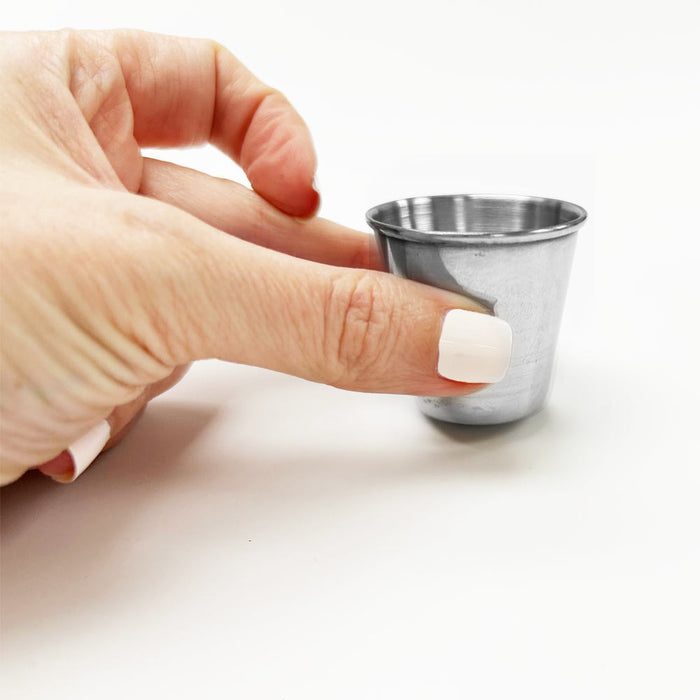 12 Piece Stainless Steel Shot Cups Shot Glass Drinking Tumbler 1oz Dip Party Bar