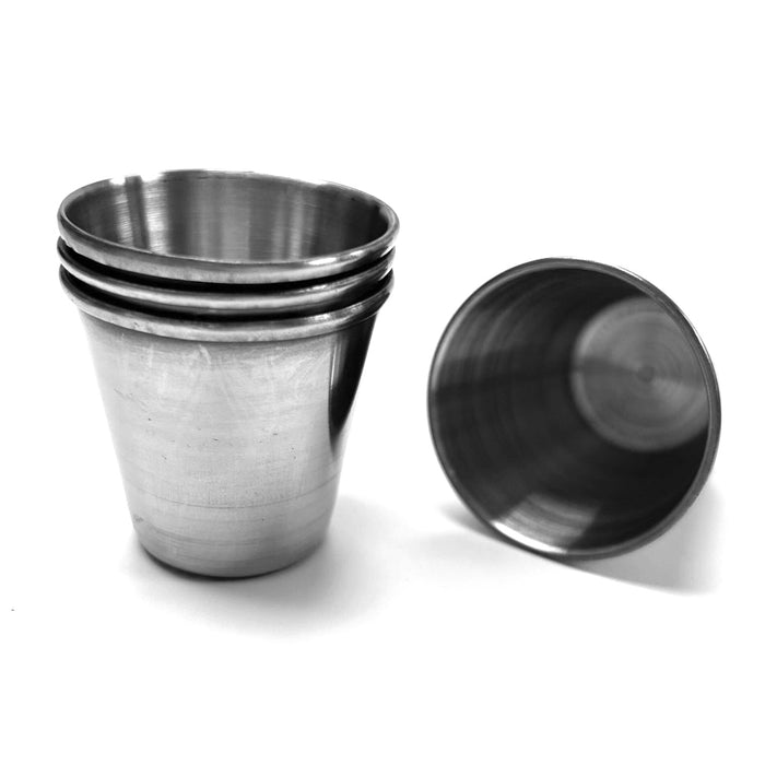 12 Piece Stainless Steel Shot Cups Shot Glass Drinking Tumbler 1oz Dip Party Bar