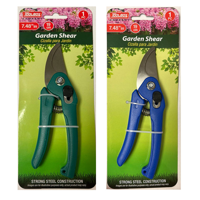 2 Pc Bypass Pruning Shears 7.48" Gardening Scissors Plant Cutter Trimming Snips