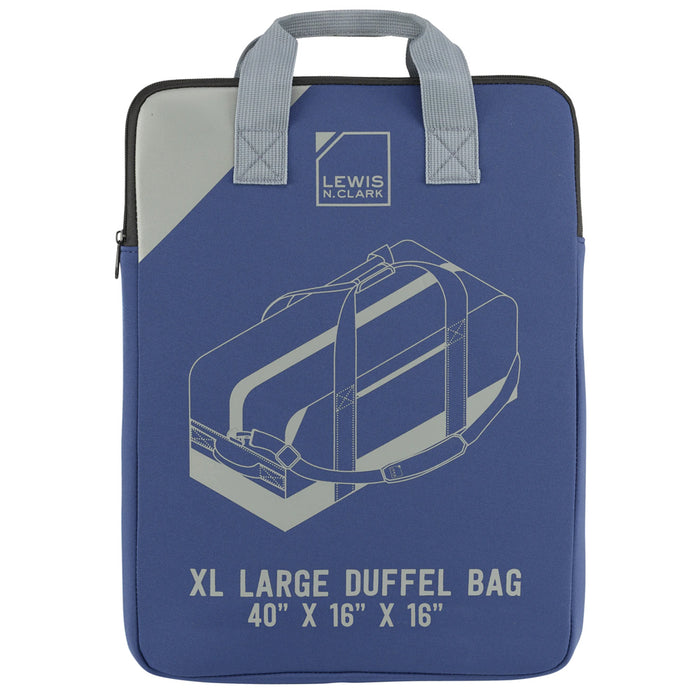 40" Blue Heavy Duty Polyester Waterproof Jumbo Duffel Bag Luggage Suitcase Safe