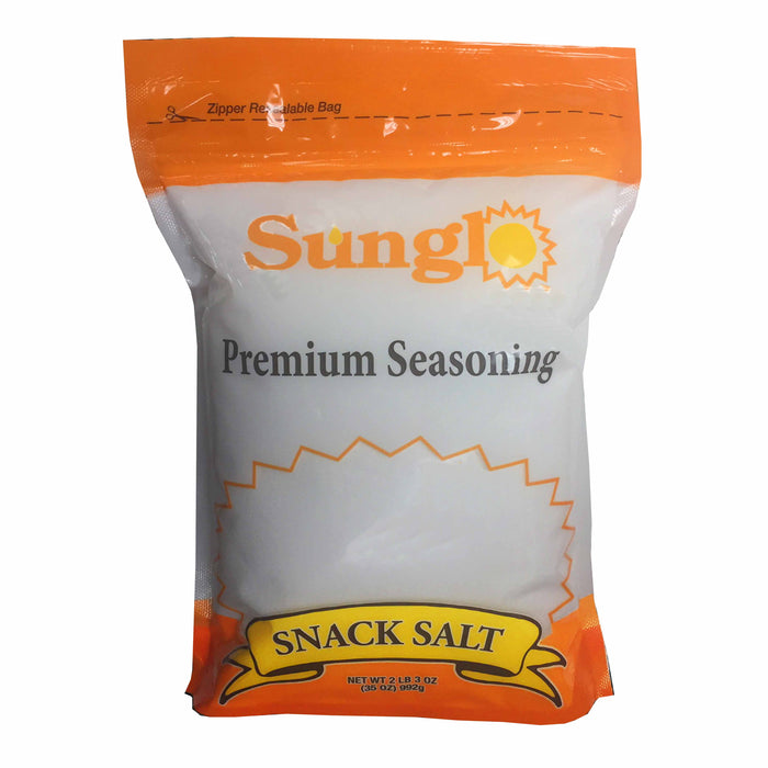1 Sunglo Premium Snack Salt Popcorn Kernel Seasoning Fine Non-GMO 35oz Cooking
