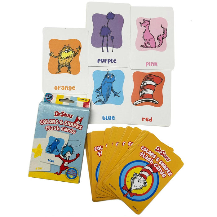 Dr Seuss 144 Flash Cards PreK-K ABC Words Numbers Colors Shape Game Educational