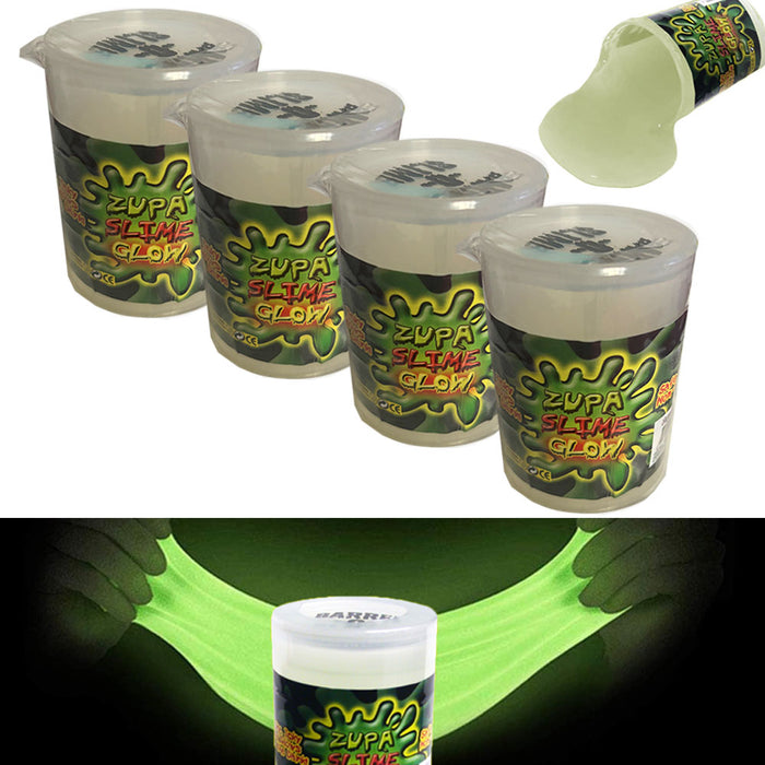 4 Pk Slime Noise Putty Glow In The Dark Goo Kids Squeeze Squishy Non Toxic Gifts