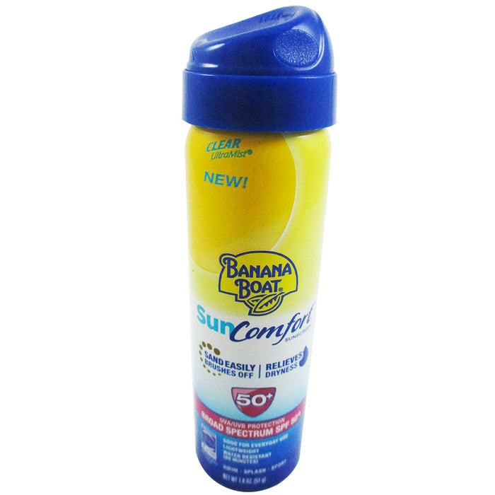 Banana Boat SunComfort Sun Care Swim Splash Sport Uv Protection Spf 50+ 1.8 Oz