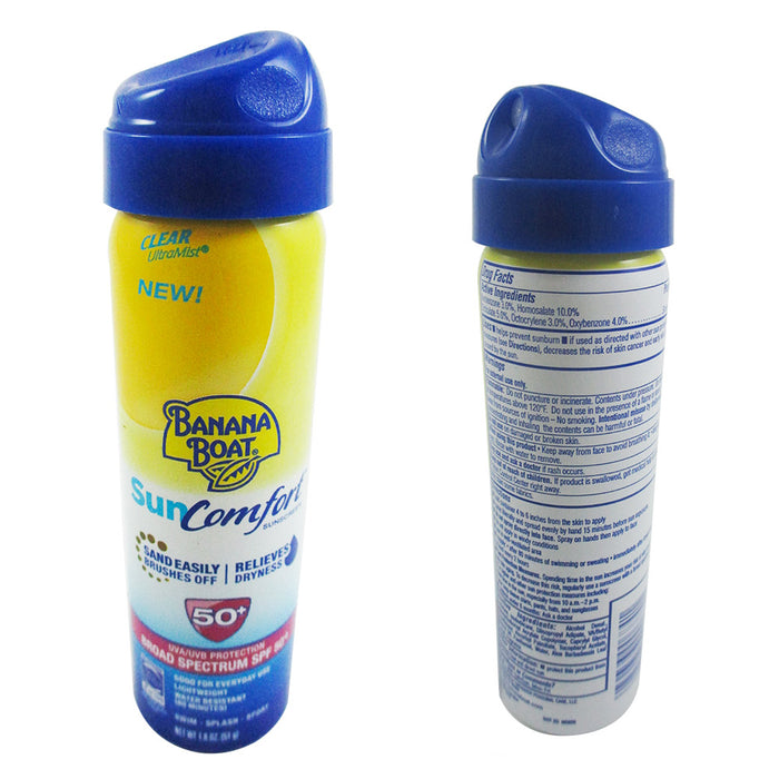 Banana Boat SunComfort Sun Care Swim Splash Sport Uv Protection Spf 50+ 1.8 Oz