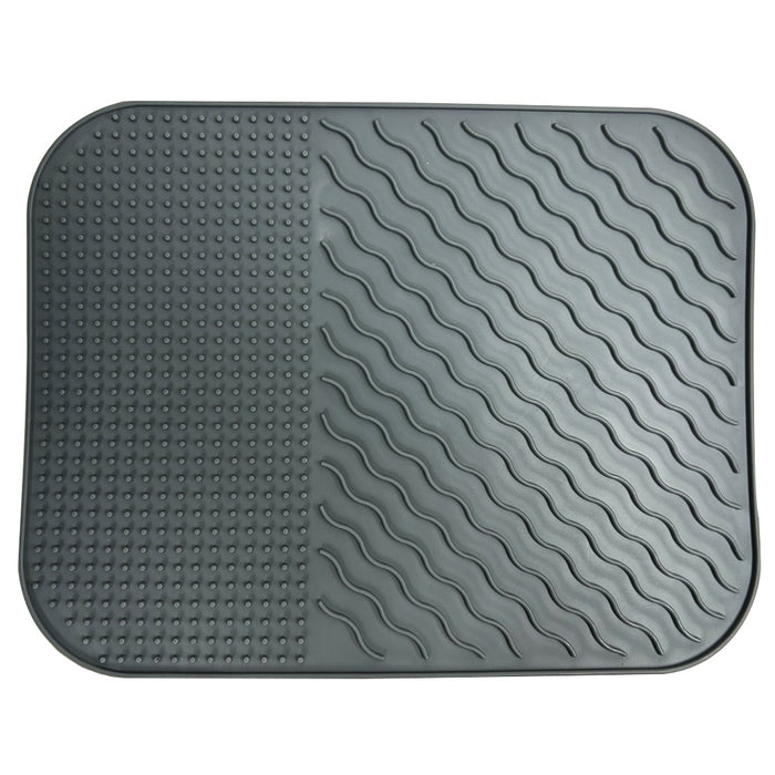 Silicone Dish Drying Mat Multi Use Kitchen Counter Heat Resistant 14x11 BPA Free
