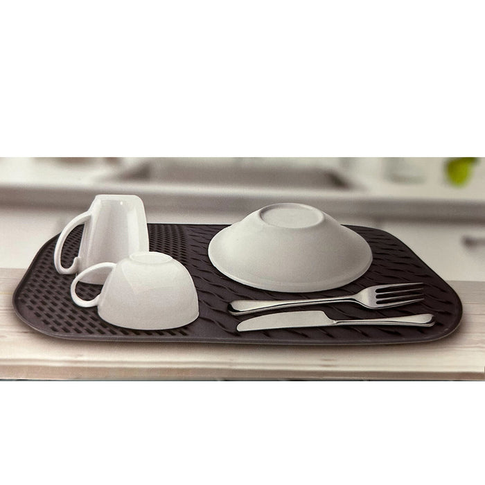 2 Silicone Dish Mat Trivet Non Slip Heat Resistant Pot Holder BPA Free 14"x11"