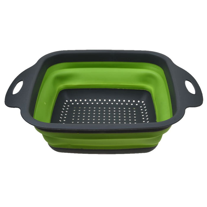 2 Pc Collapsible Strainer Colander Basket Folding Rinse Pasta Drainer Kitchen