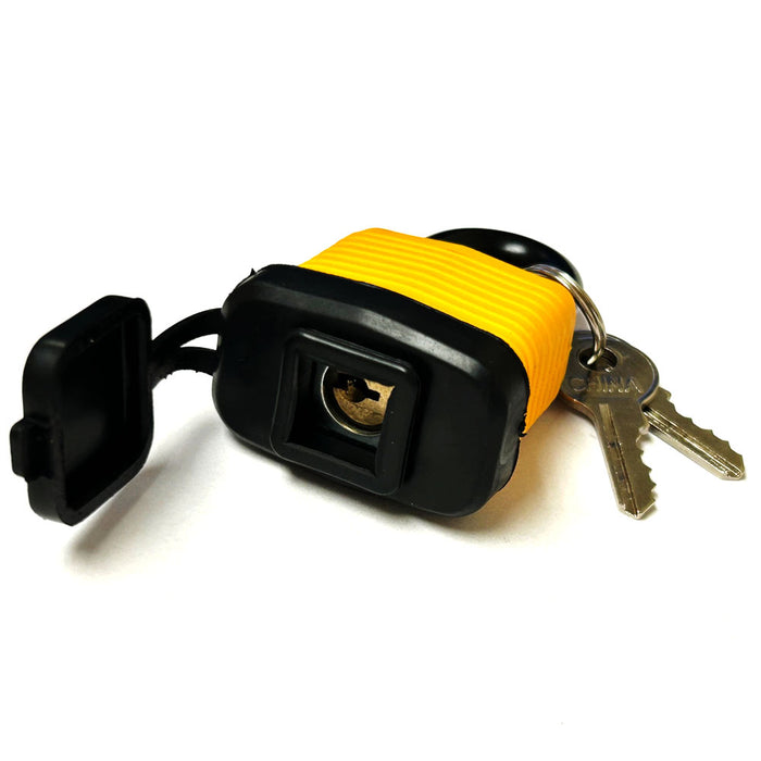 6 Waterproof Padlocks Keyed Outdoor Use Heavy Duty Laminated Steel 30mm Gate Gym