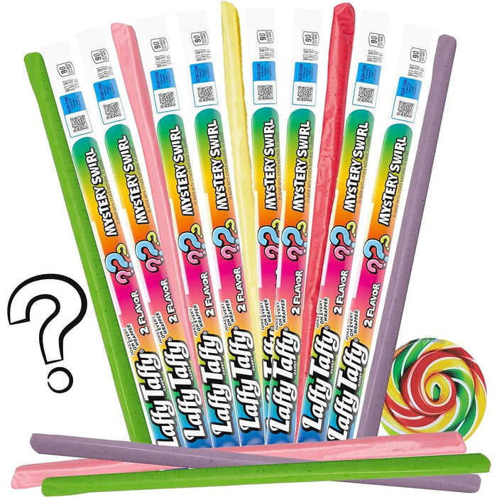 12 Pc Mystery Swirl Laffy Taffy Ropes Lovers 2 Flavor Fruit Chewy Candy Sweets