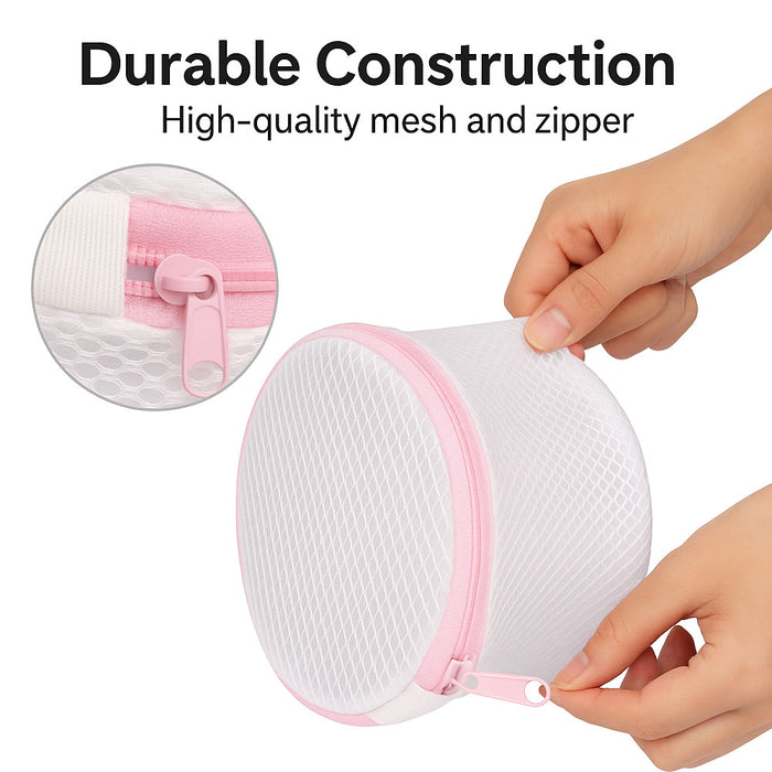 4Pc Bra Wash Bags Mesh Laundry Bags Delicate Lingerie Intimates Underwear 6.3x7"