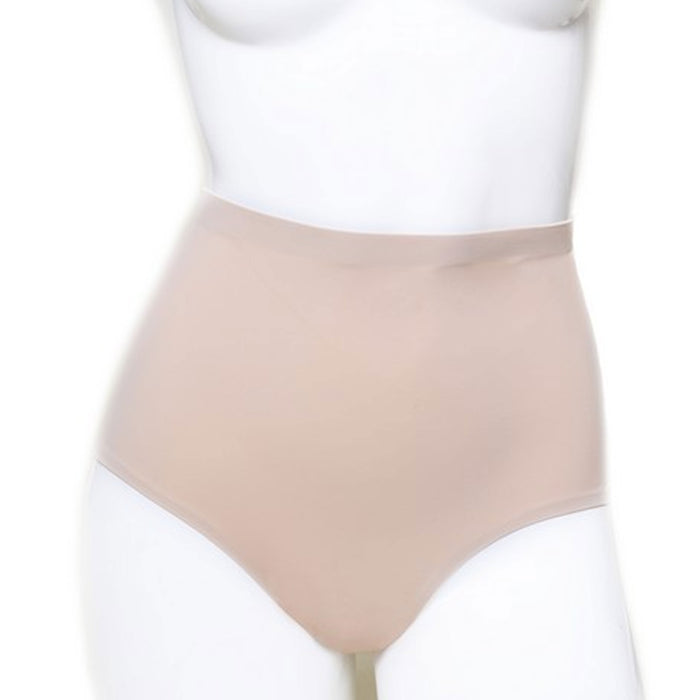 2 Pc Women Underwear Soft High Waist Full Coverage Briefs Ladies Panties Beige M
