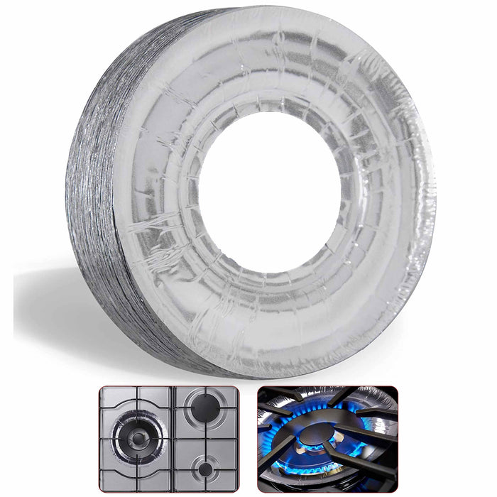 24 Aluminum Burner Bib Foil Round Gas Stove Range Oven Liner Covers Wholesale 9"