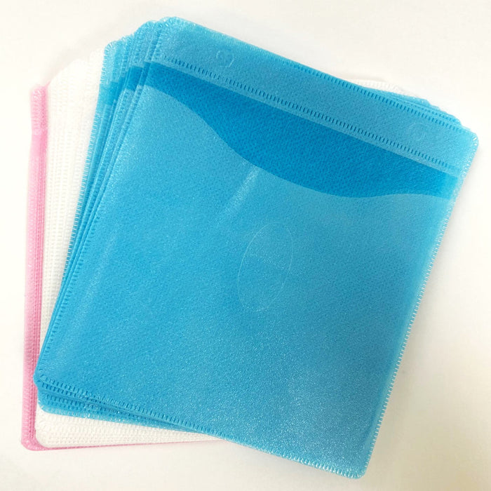 100 CD DVD Blu Ray Case Sleeves Double Sided Disc Envelope Storage Refill Holder