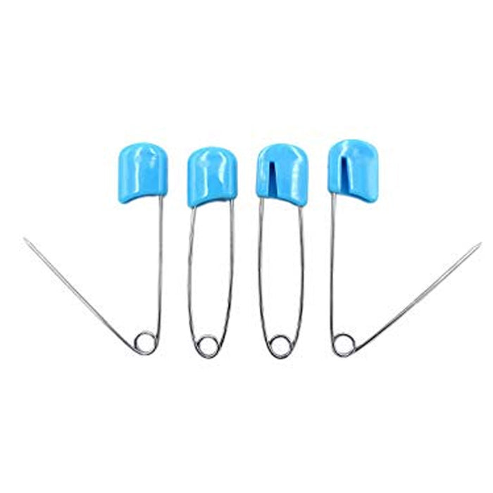 24 Pc Baby Diaper Pins Safety Pin Lock Cloth Changing Locking Clip Multi Colors
