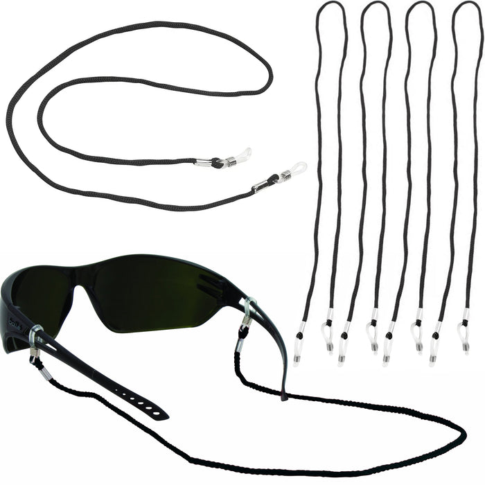 4 Pc Black Nylon Eyewear Retainer Sunglasses Lanyard Braided Cord Strap Glasses