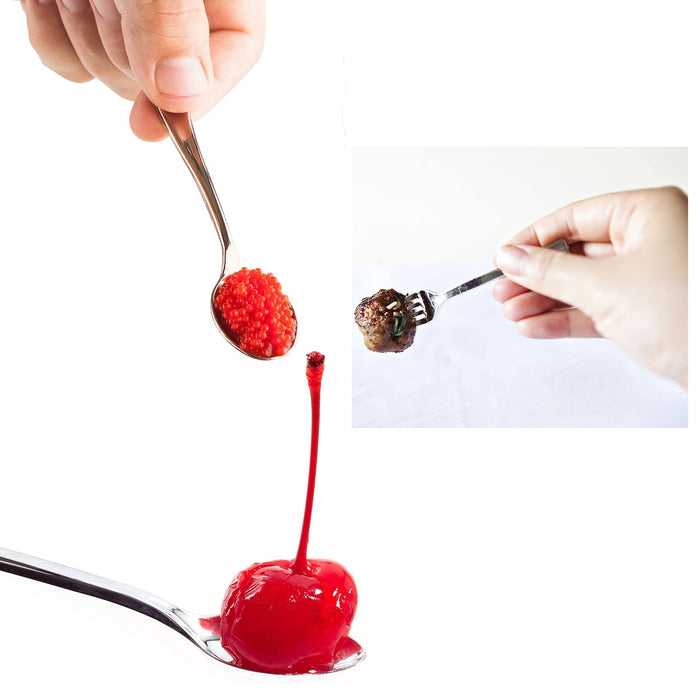 320 X Mini Spoons Forks Dessert Appetizer Eating Utensil Tableware Wedding Party