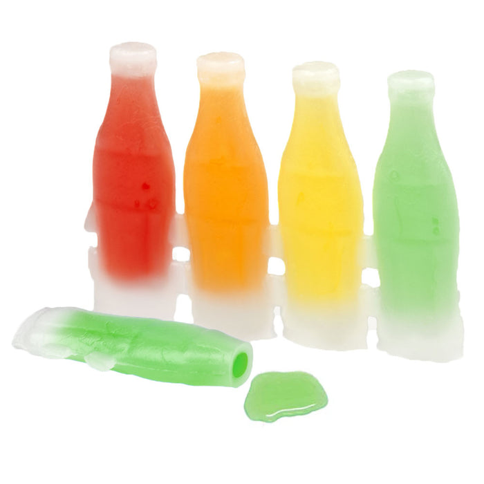 8 Pc Nik-L-Nip Candy Wax Bottles Fruit Flavored Filled Mini Drinks Soda Treat