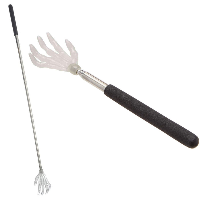 1 Glow In The Dark Back Scratcher Telescopic Long Reach 22.5" Massager Claw Tool