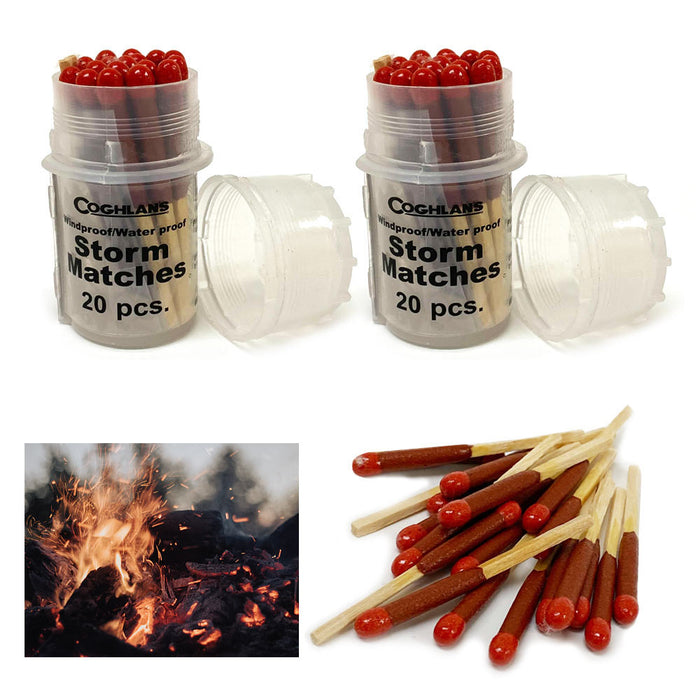 40 Pc Coghlans Storm Matches Windproof Waterproof Stormproof Survival Emergency