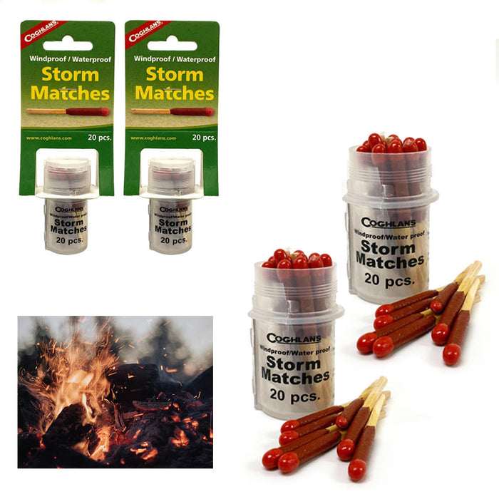 40 Pc Coghlans Storm Matches Windproof Waterproof Stormproof Survival Emergency