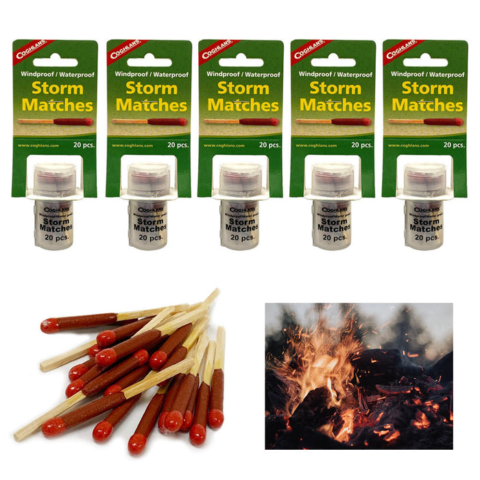 100 Coghlans Storm Matches Waterproof Nato Approved Striker Stormproof Survival